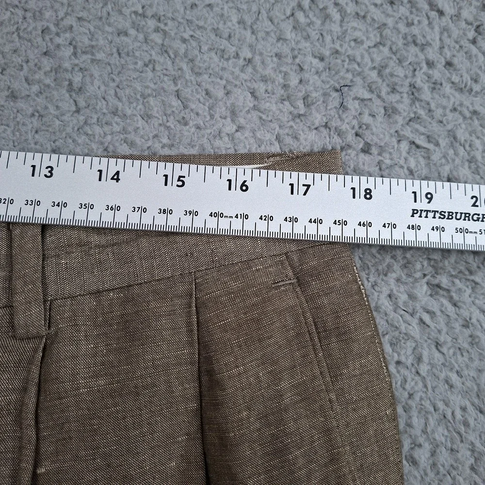 Louis Raphael Tailored‎ Pants 35x30 Woven Linen Blend Pleated Cuffed Breathable